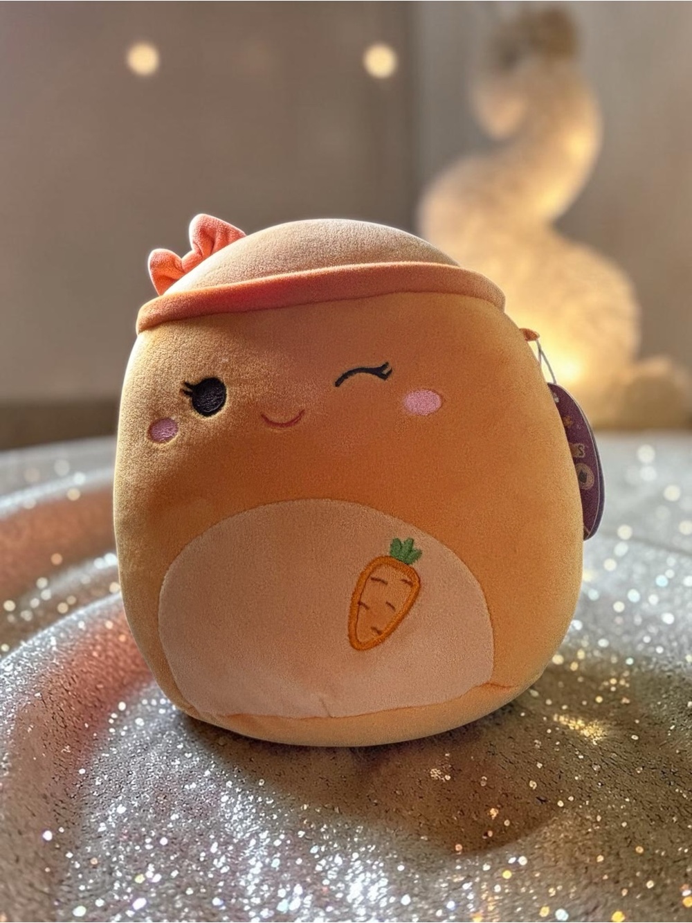 Squishmallows Carrot Easter Plush Winking Bunny Garden Spring NWT